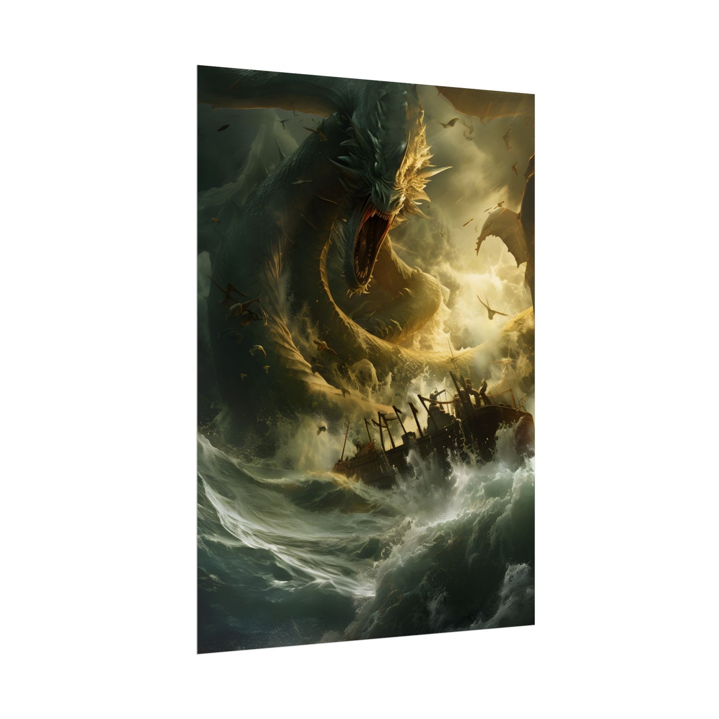 Ancient Mythical Sea Monsters: Fearsome Creatures of Legend - Poster