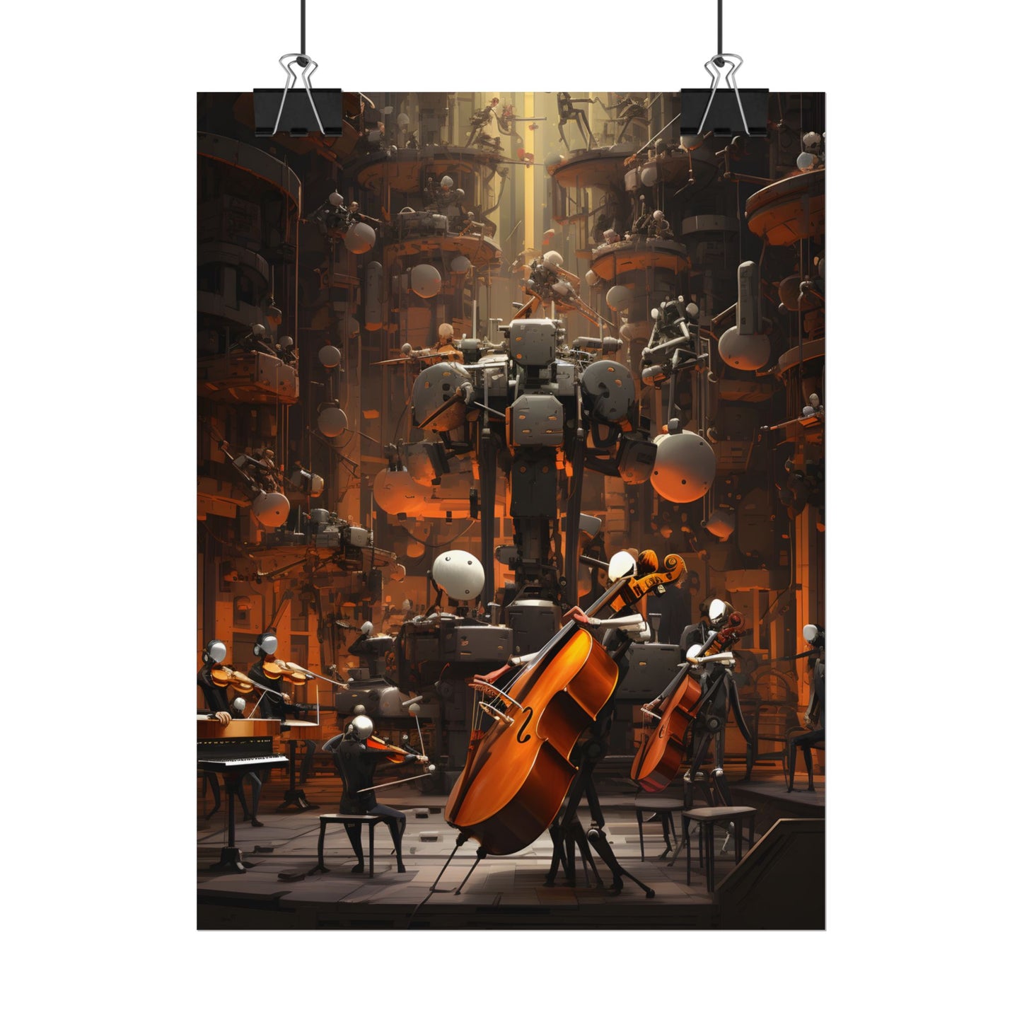 6 Sentient Robot Musicians: A Symphony of Artistic Expression - Poster
