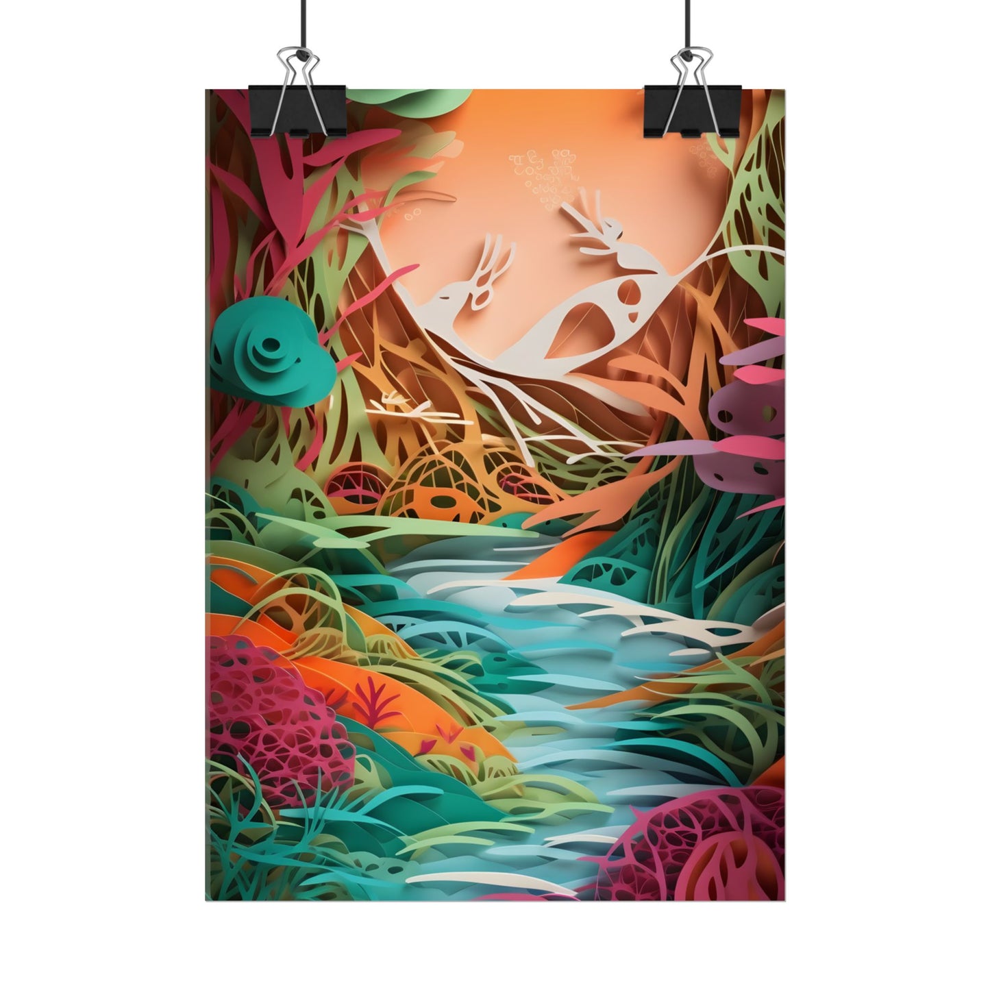 American Realism: Rolling Hills and Winding Rivers - Poster