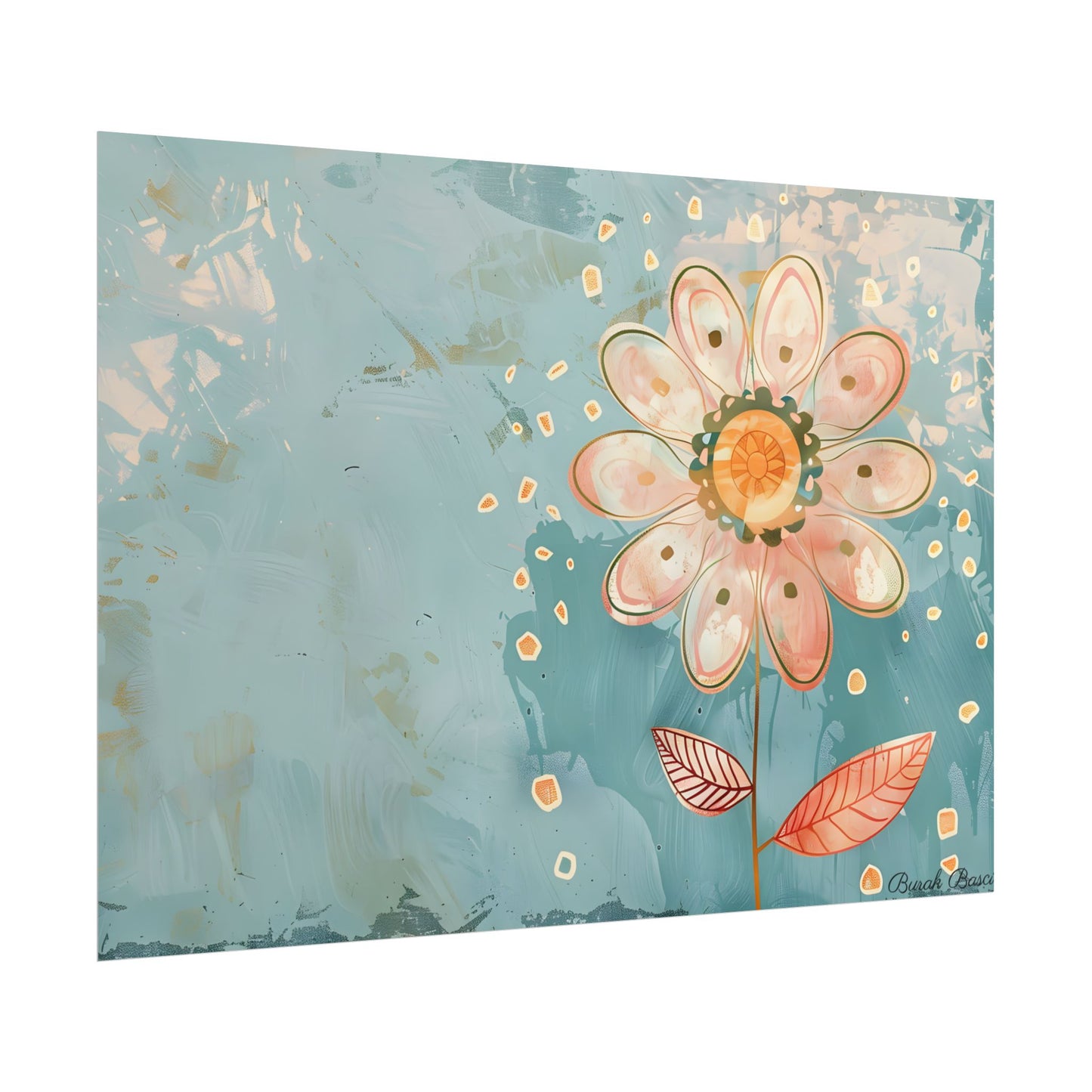 Whimsical Growth Mindset Flower: Blooming Art - Poster