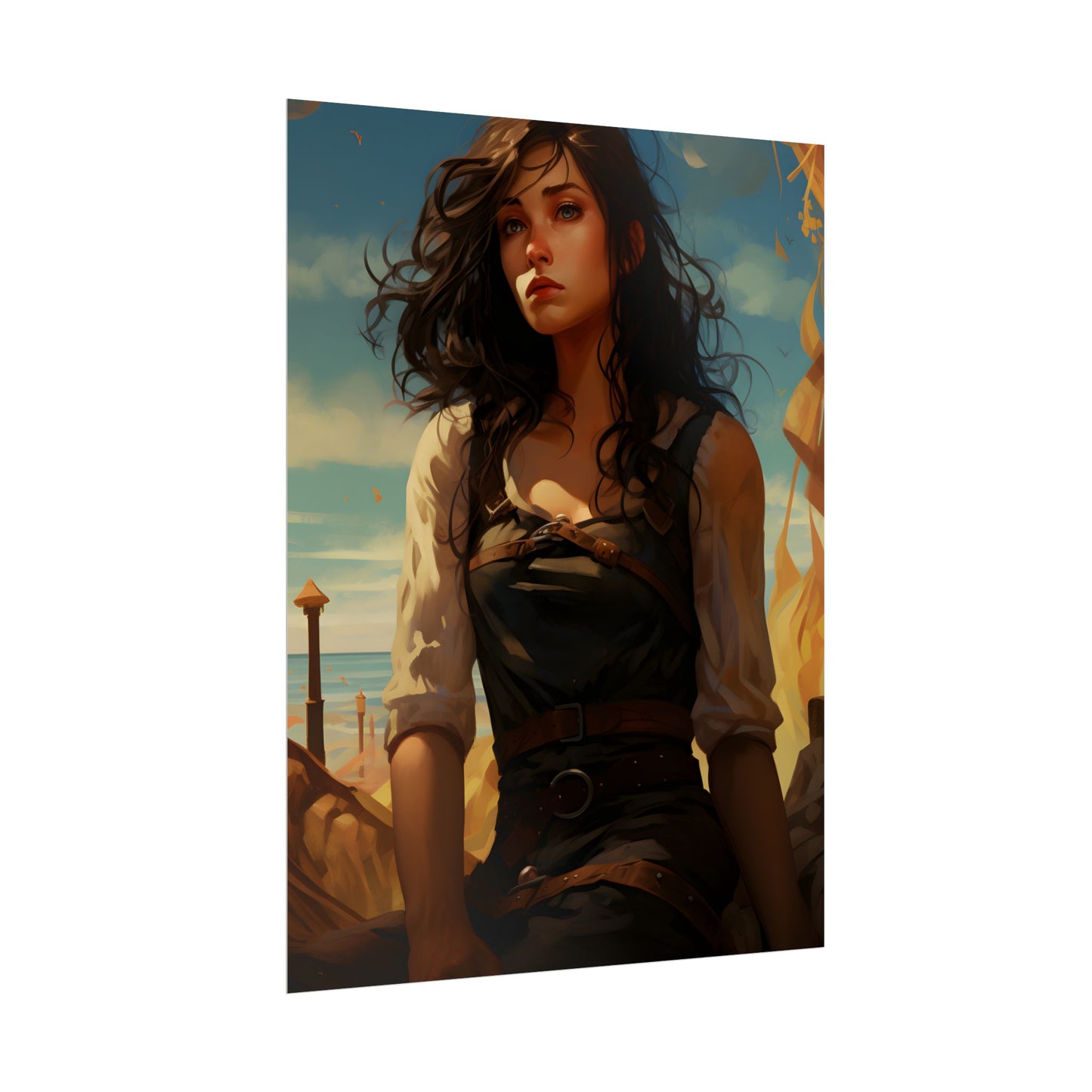 Casual Outdoor Moment: Person in Natural Setting - Poster
