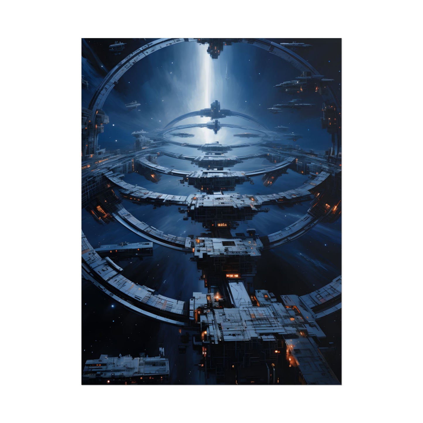 Aetherial Space Station: Massive Orbital Habitat - Poster