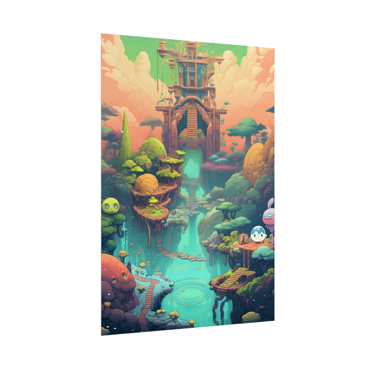 Gamified Pixel Pets: Colorful Cyber Companions - Poster