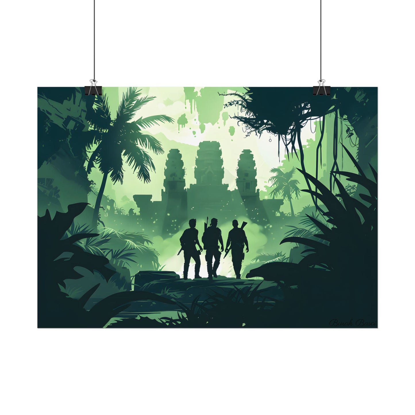 Young Adventurer: Minimalist Digital Portrait - Poster