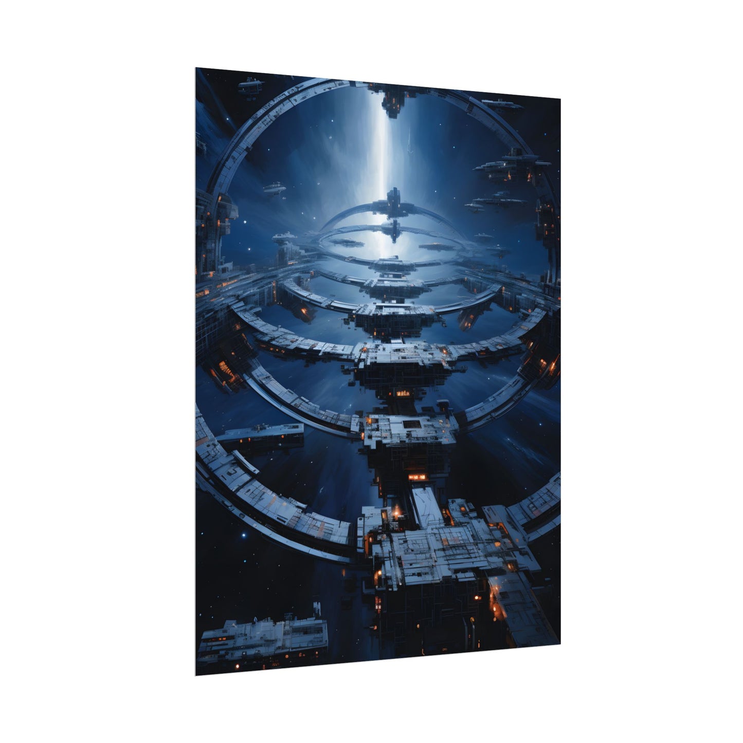 Aetherial Space Station: Massive Orbital Habitat - Poster