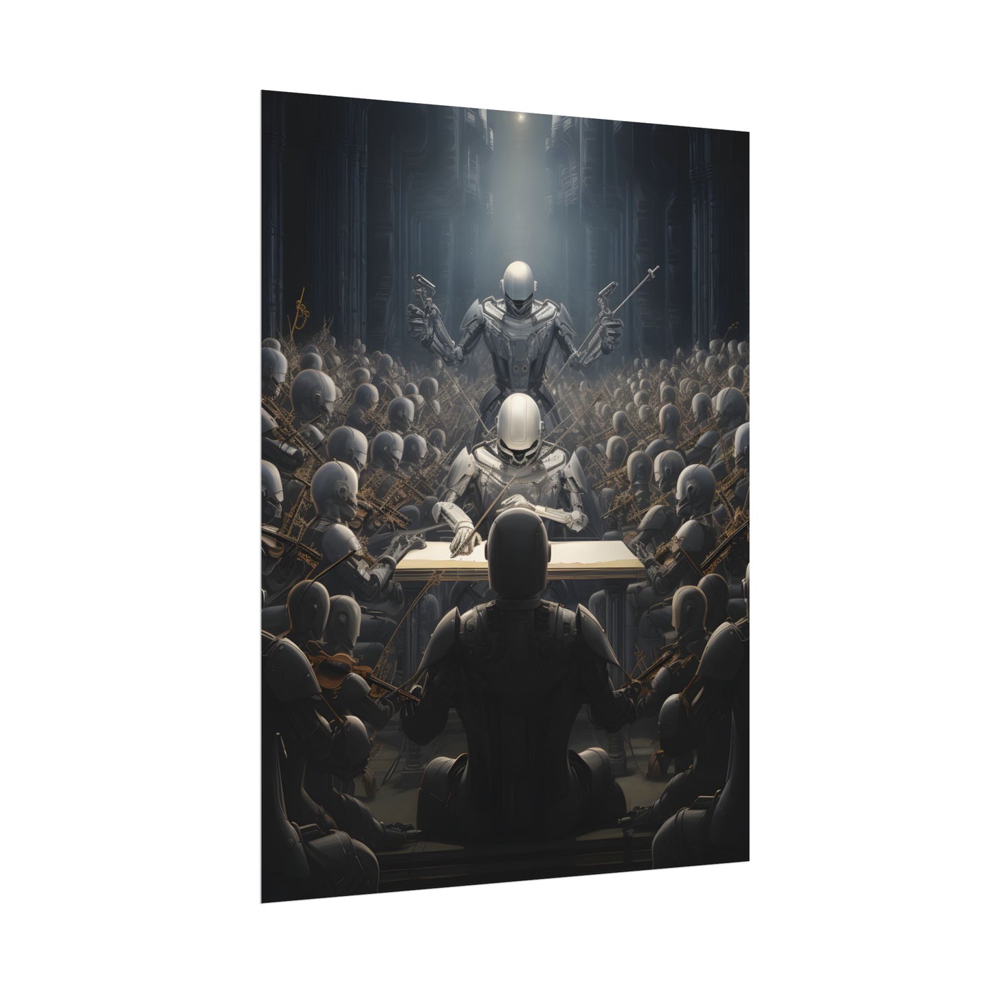 Robot Symphony: Sentient Robots in Musical Harmony - Poster