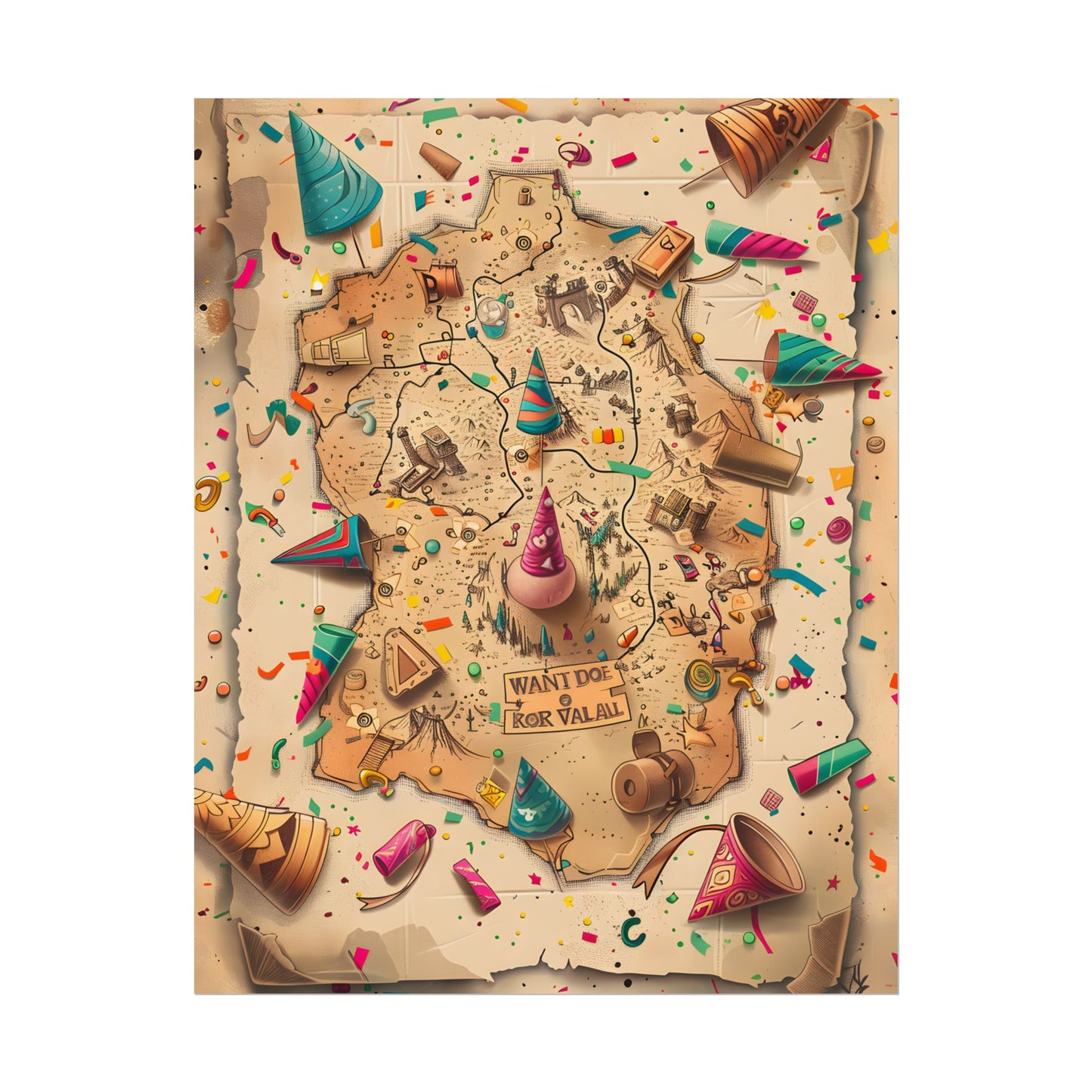 Whimsical Flynn Rider Illustration: Disney-Inspired Artwork - Poster