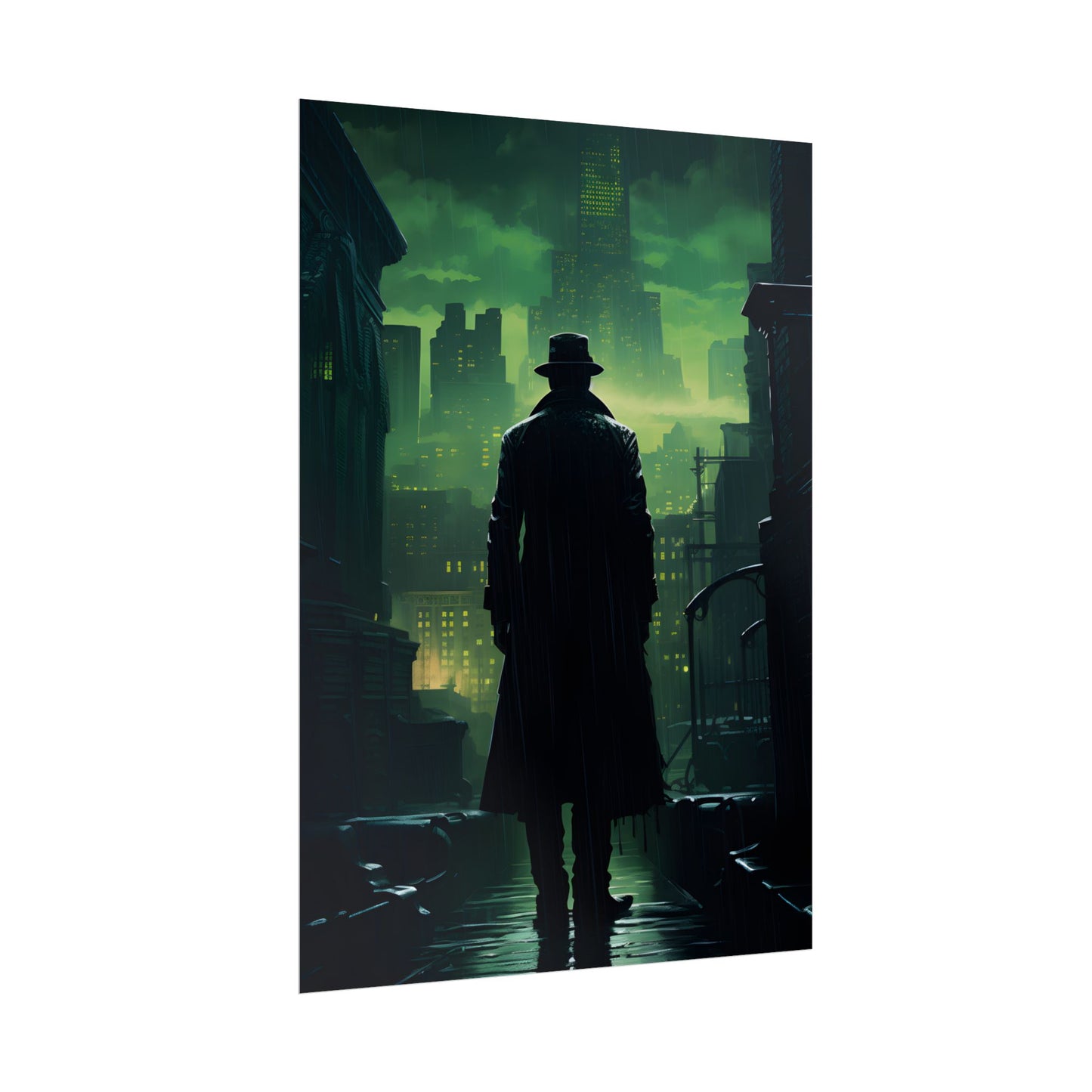 Urban Fantasy Detective: Hard-Boiled Mystery Artwork - Poster