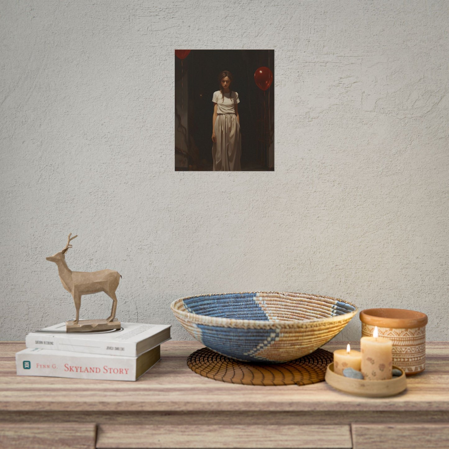 Natural Garden Stroll: Person in Nature Photography - Poster