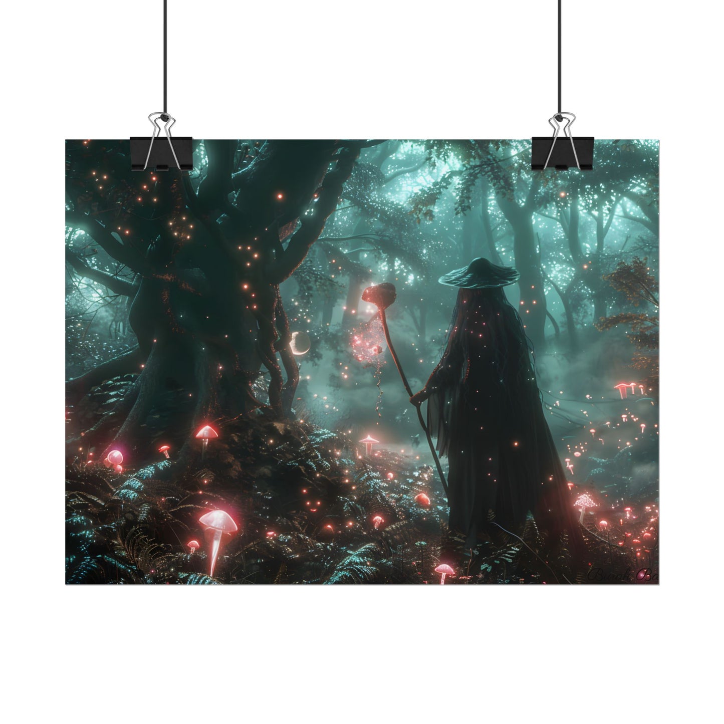 Whispers of Magic in Enchanted Woods: A Mysterious Encounter with the Witch - Poster
