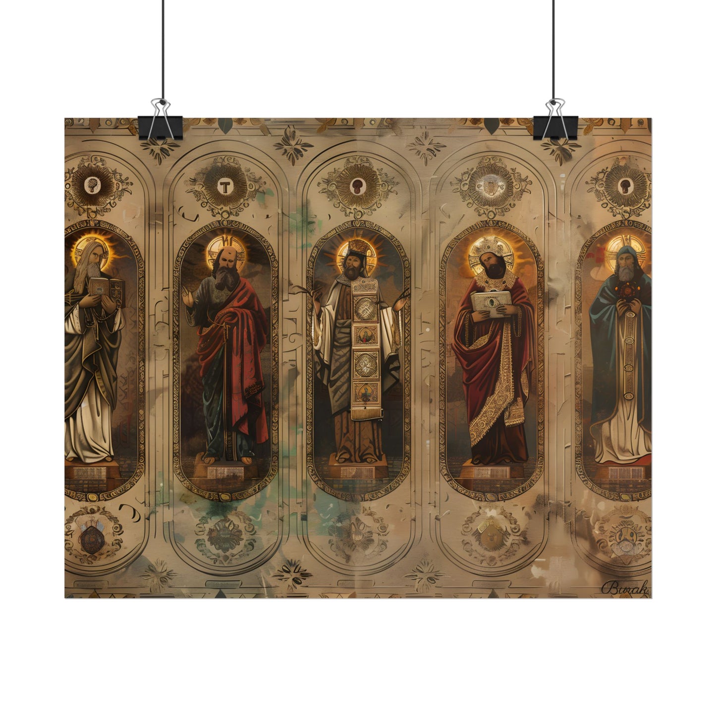 Vintage Biblical Art: Traditional Wisdom Poster - Poster