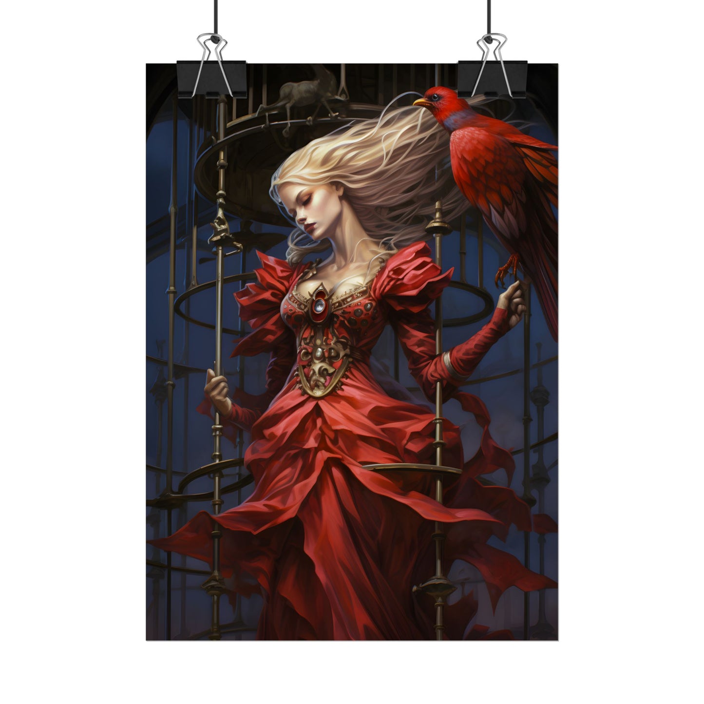 Guardian of Silence: Digital Art - Poster
