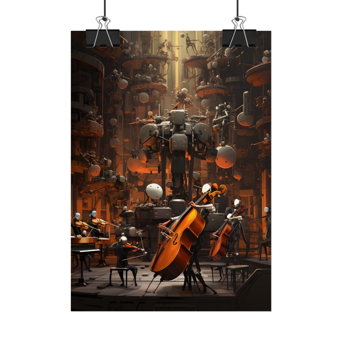 6 Sentient Robot Musicians: A Symphony of Artistic Expression - Poster