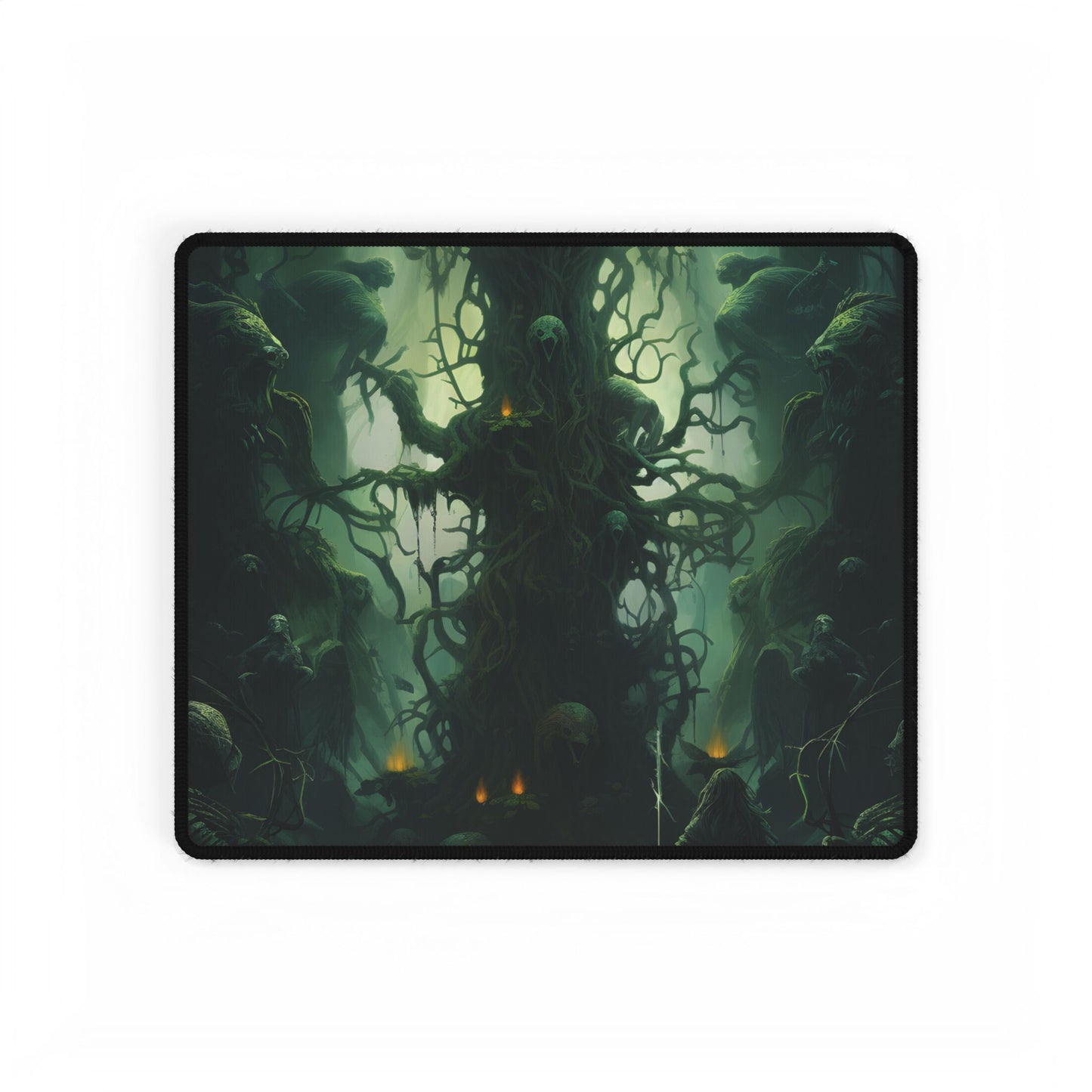 Mystical Forest Guardians: Ancient Tree Spirits Unite - Desk Mat