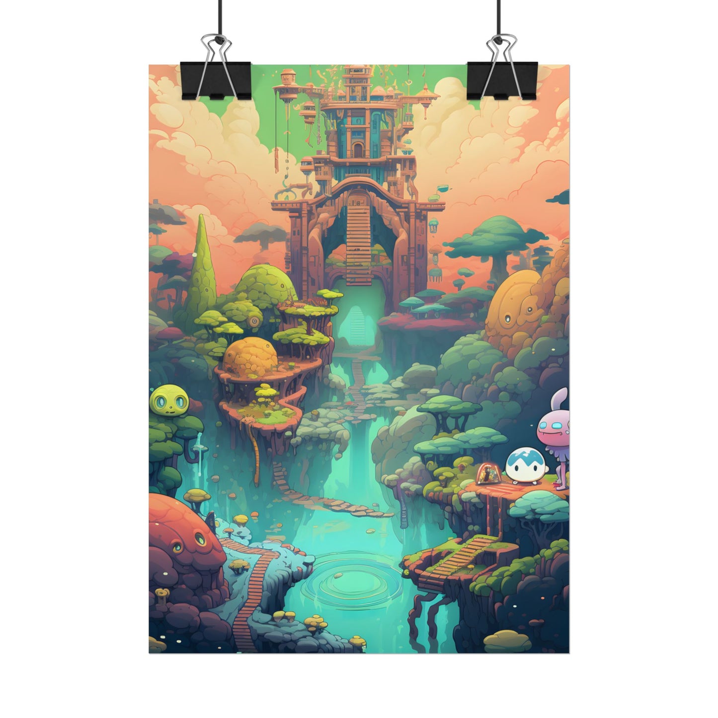 Gamified Pixel Pets: Colorful Cyber Companions - Poster