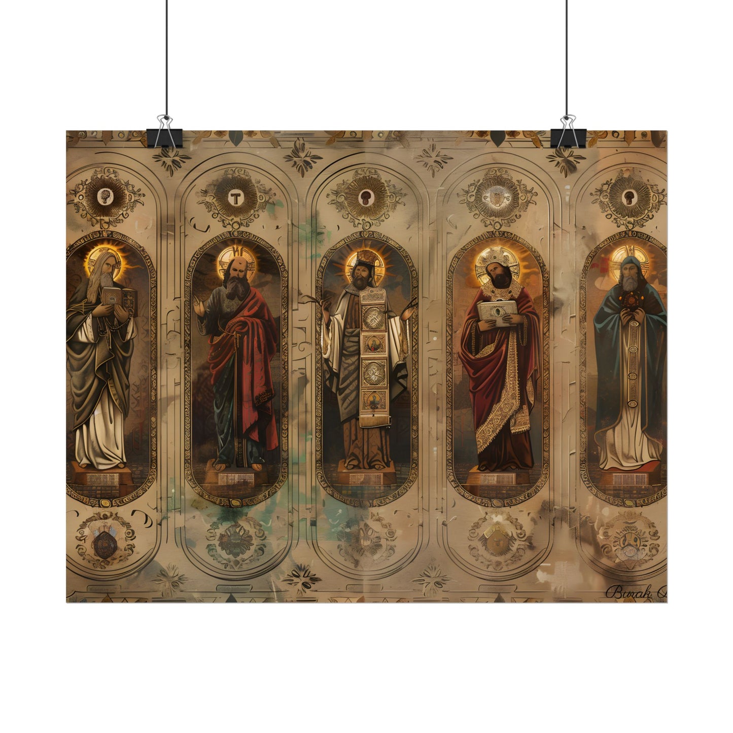 Vintage Biblical Art: Traditional Wisdom Poster - Poster