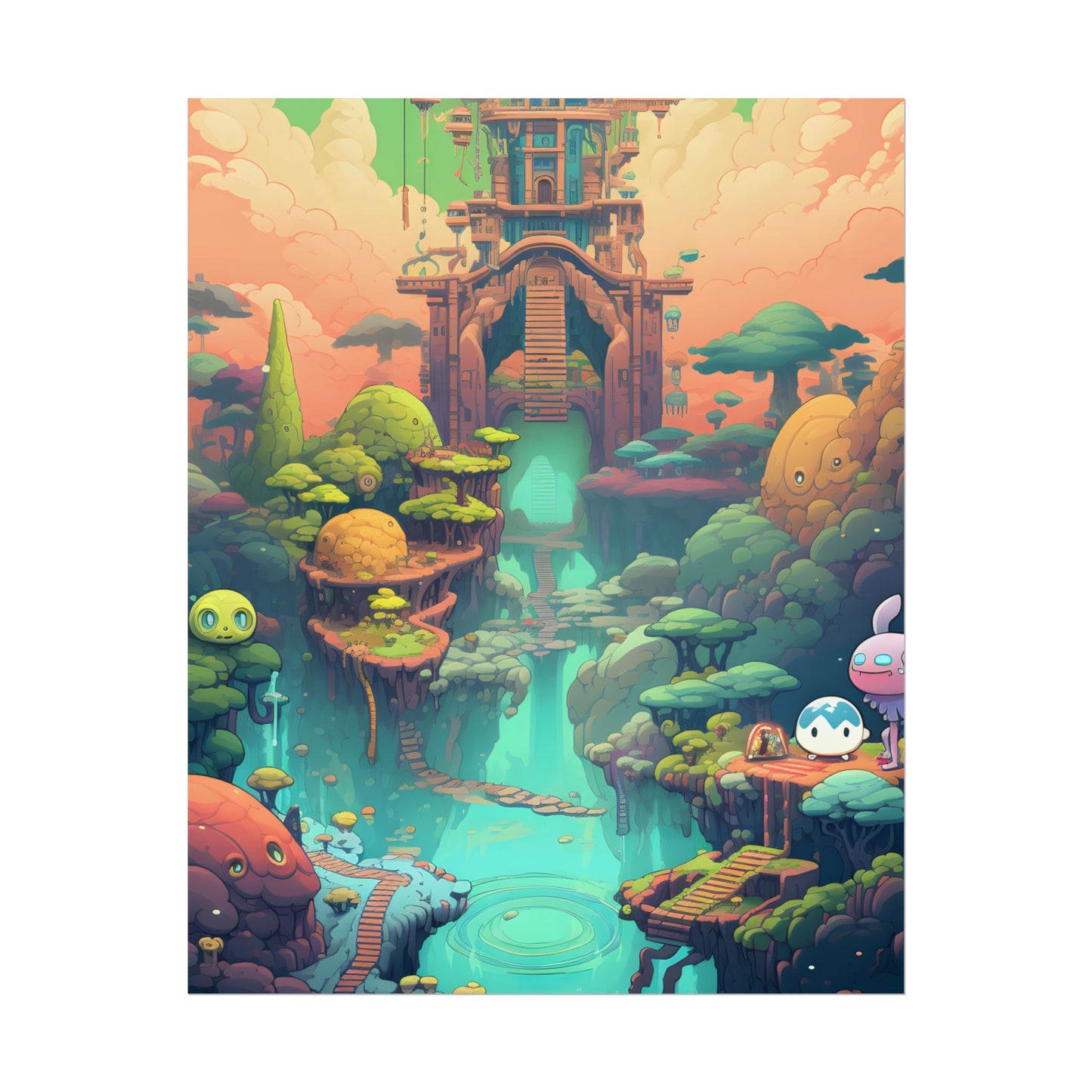 Gamified Pixel Pets: Colorful Cyber Companions - Poster