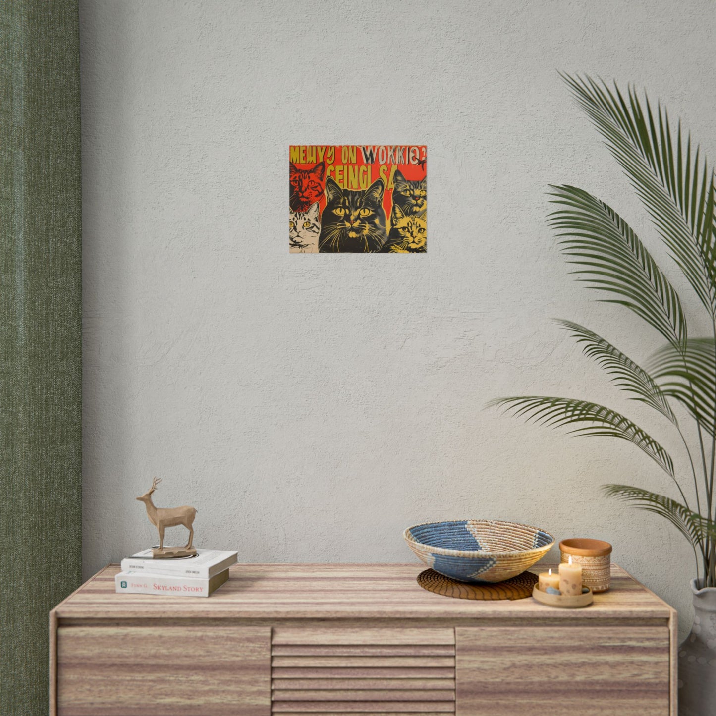 Whisked Away: A Soviet-Inspired Poster Featuring Multiple Feline Friends - Poster