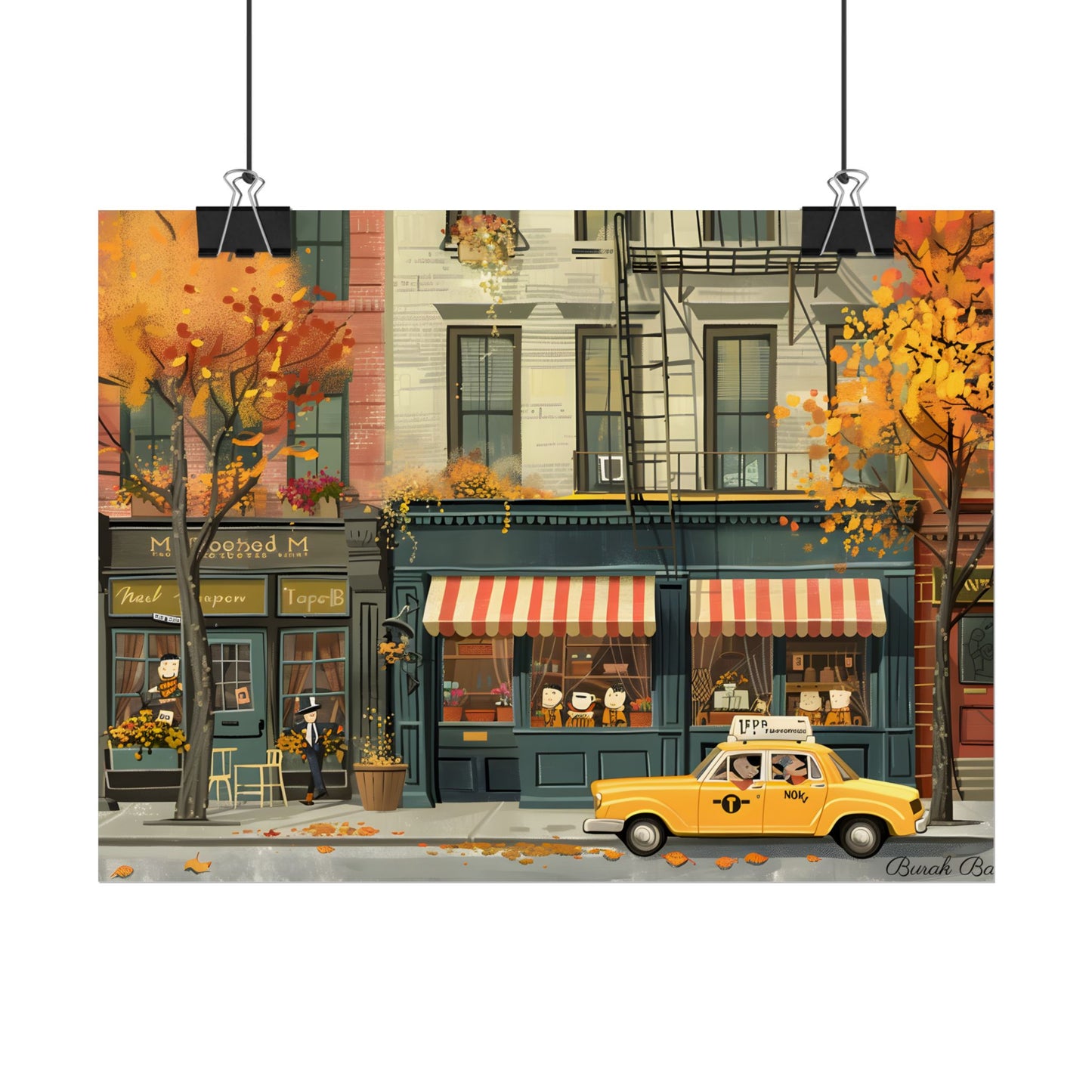 Whimsical Yellow Dreams: Playful Building Digital Art - Poster