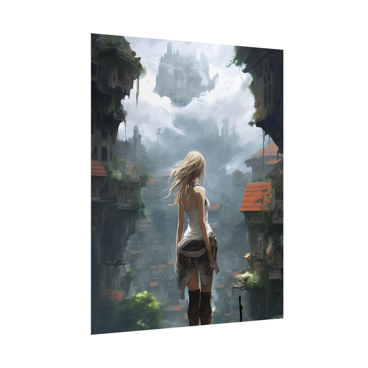 Anime Blonde Warrior: Birds in Flight - Poster