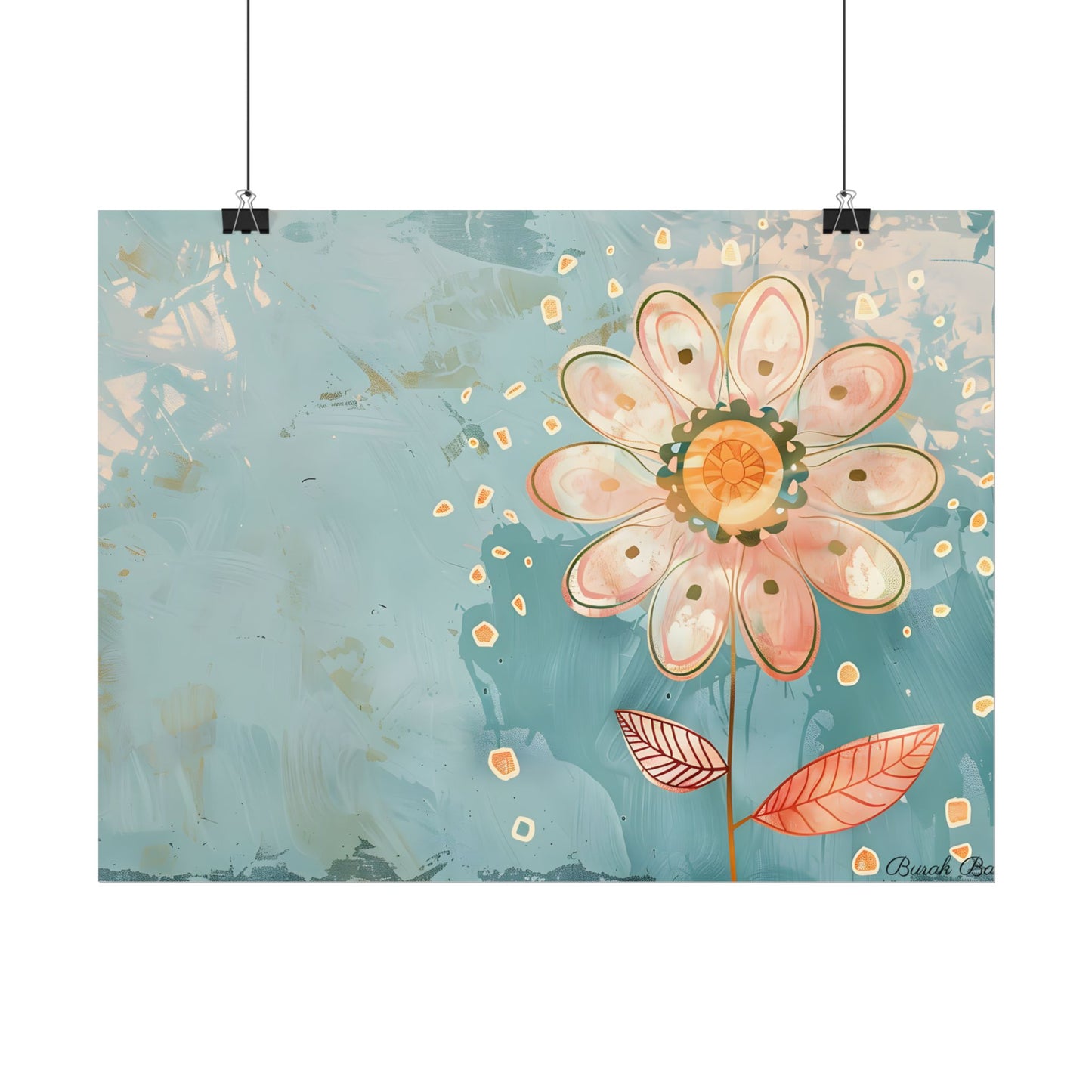 Whimsical Growth Mindset Flower: Blooming Art - Poster