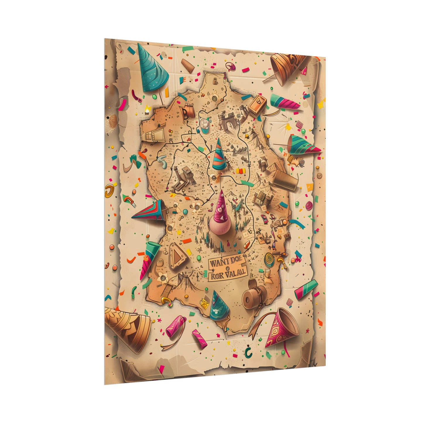 Whimsical Flynn Rider Illustration: Disney-Inspired Artwork - Poster