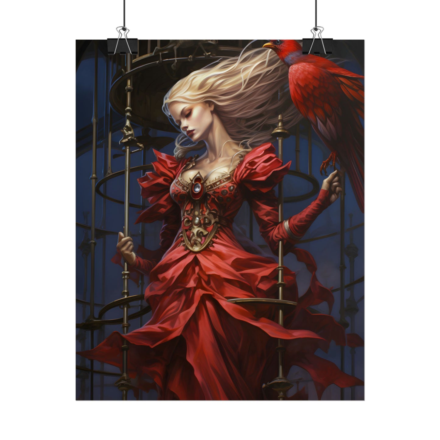 Guardian of Silence: Digital Art - Poster