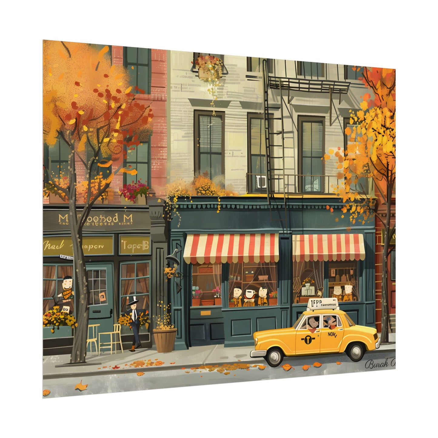 Whimsical Yellow Dreams: Playful Building Digital Art - Poster
