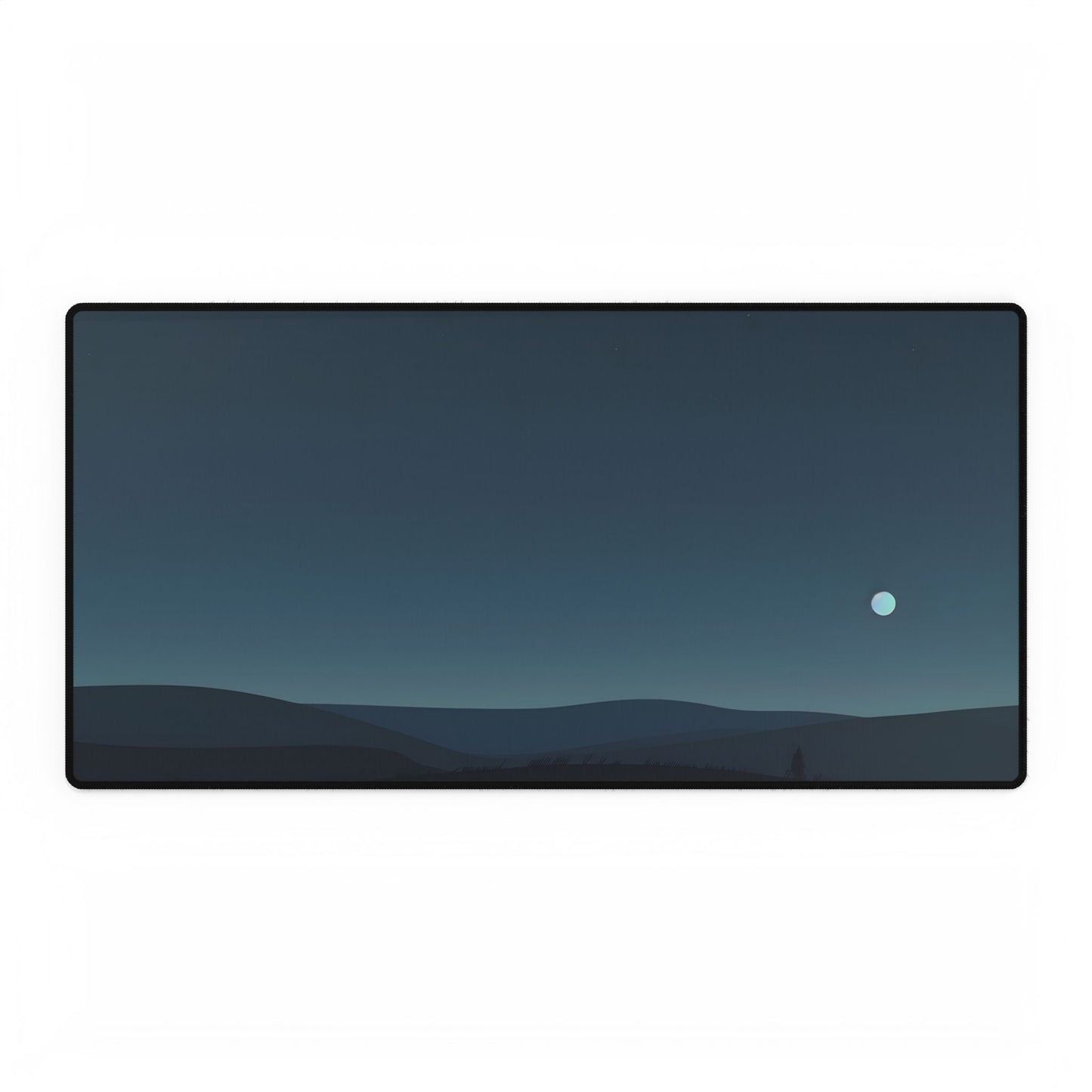 Minimalist Night Sky: Ethereal Stars Artwork - Desk Mat