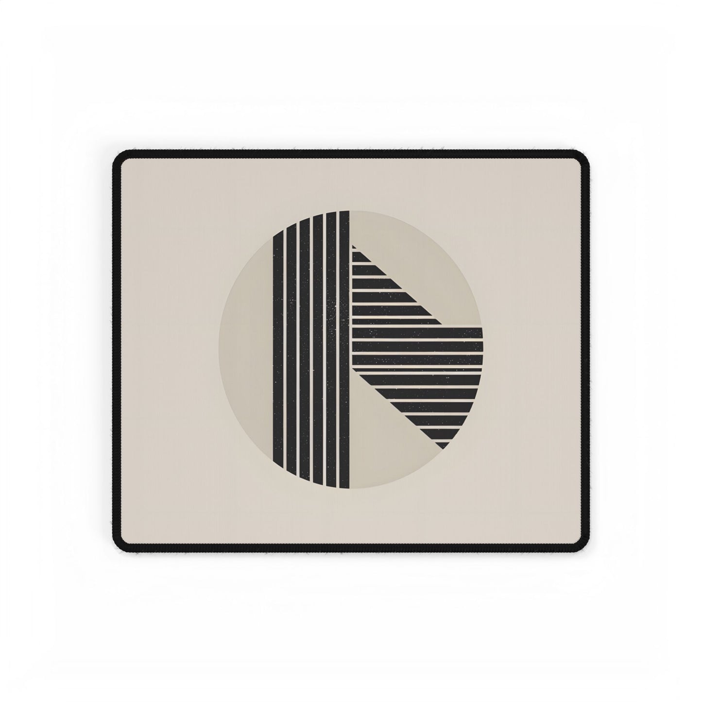 Modern Minimalist Poster: Bold Typography and Geometric Forms - Desk Mat
