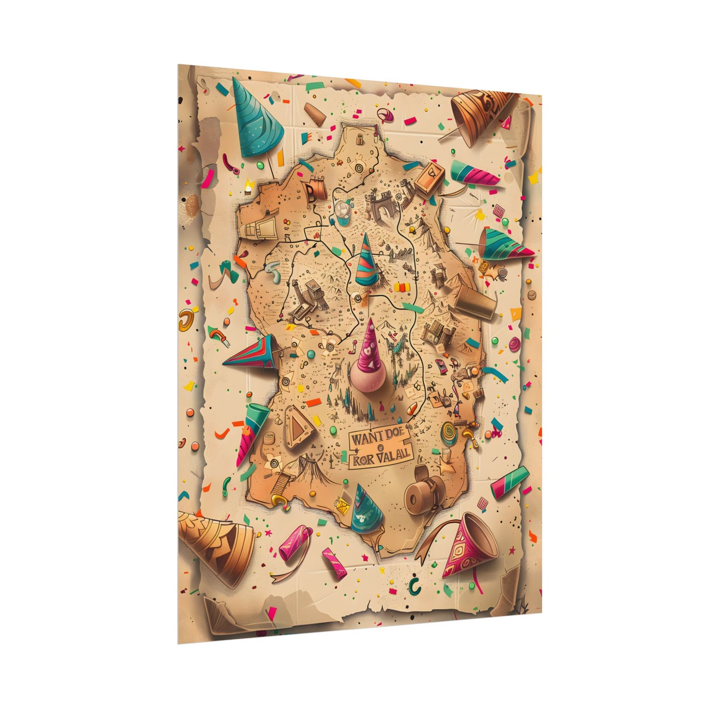 Whimsical Flynn Rider Illustration: Disney-Inspired Artwork - Poster