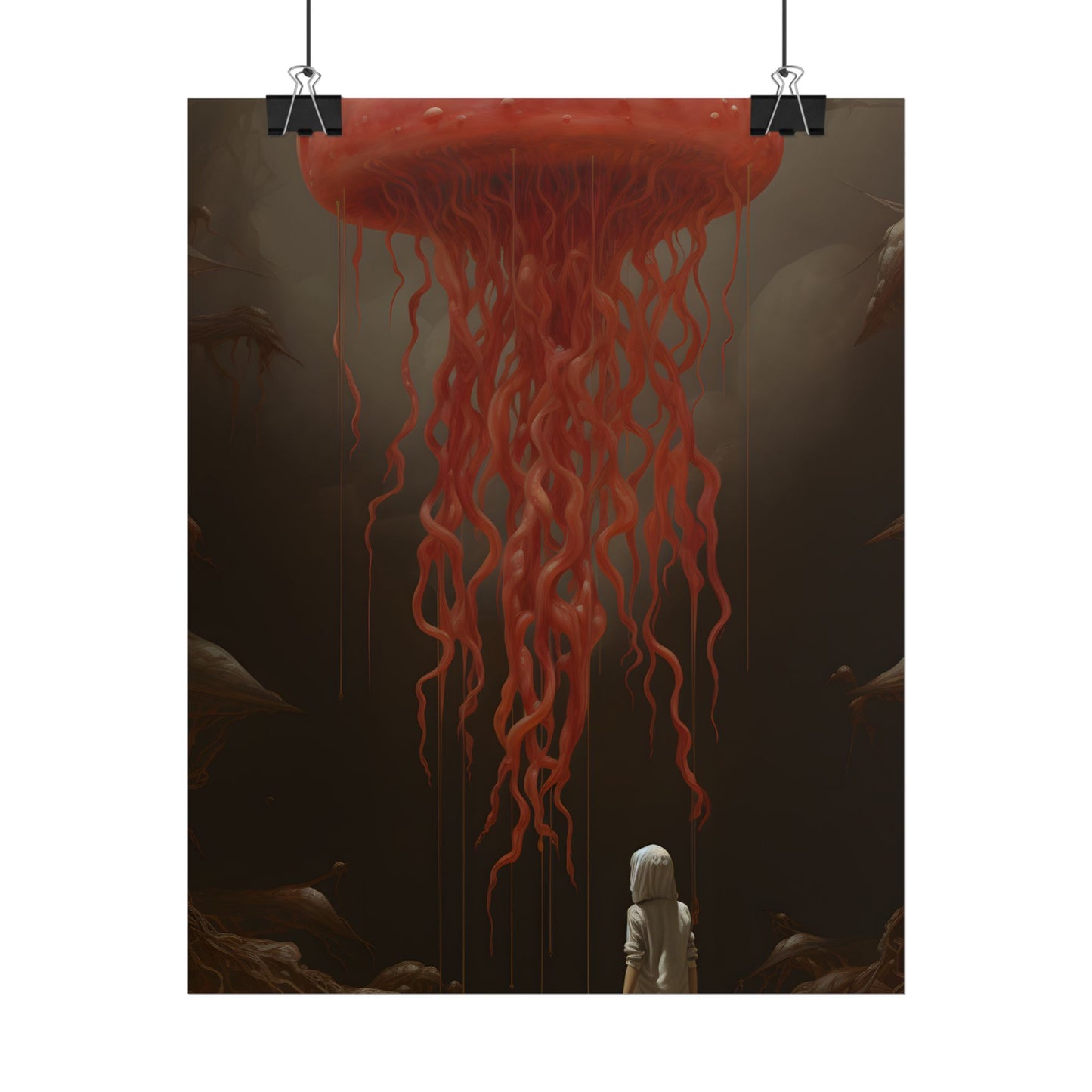 Serious Book Cover Art: Illustrative Masterpiece - Poster