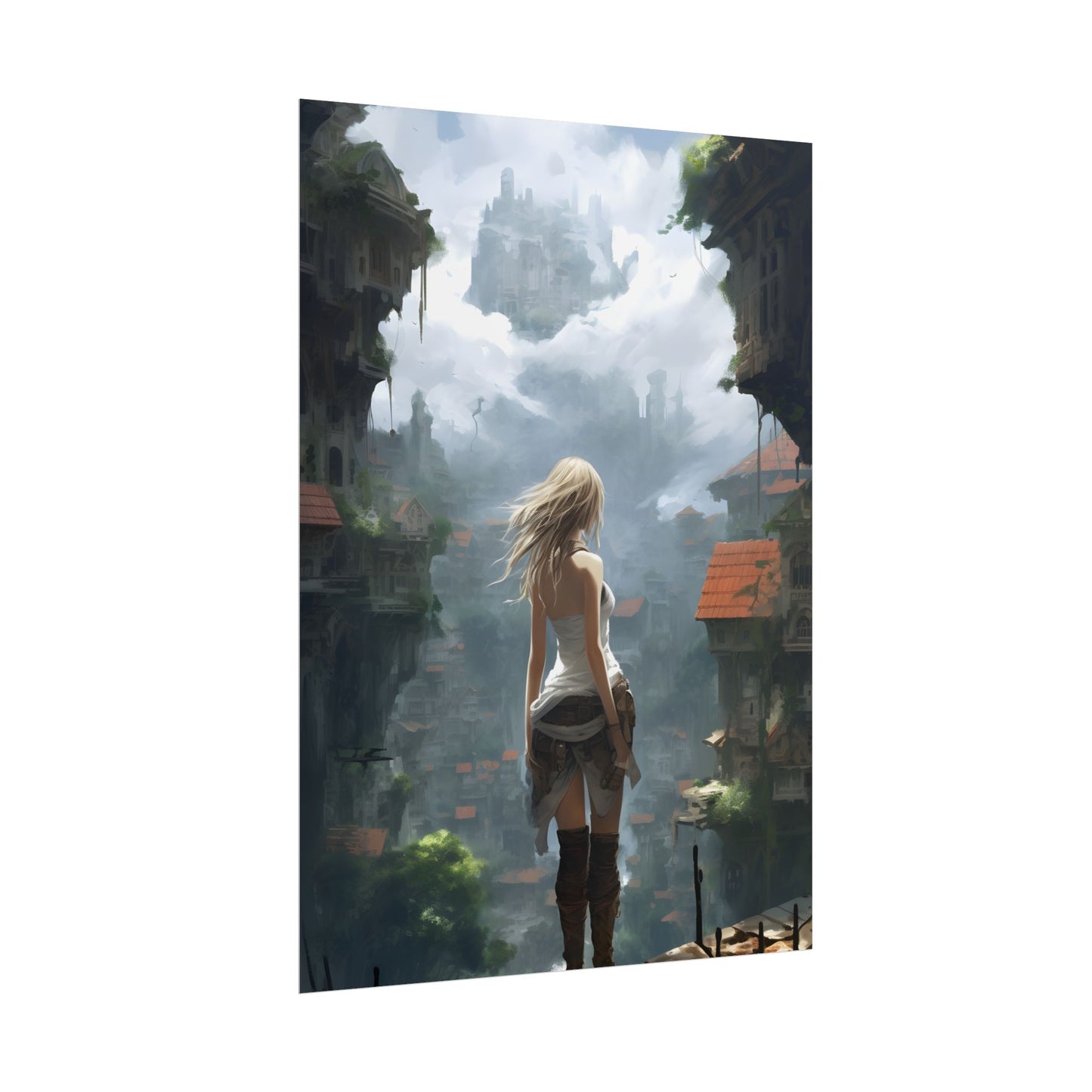 Anime Blonde Warrior: Birds in Flight - Poster