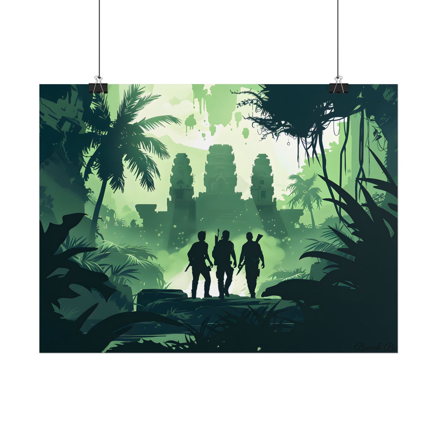 Young Adventurer: Minimalist Digital Portrait - Poster