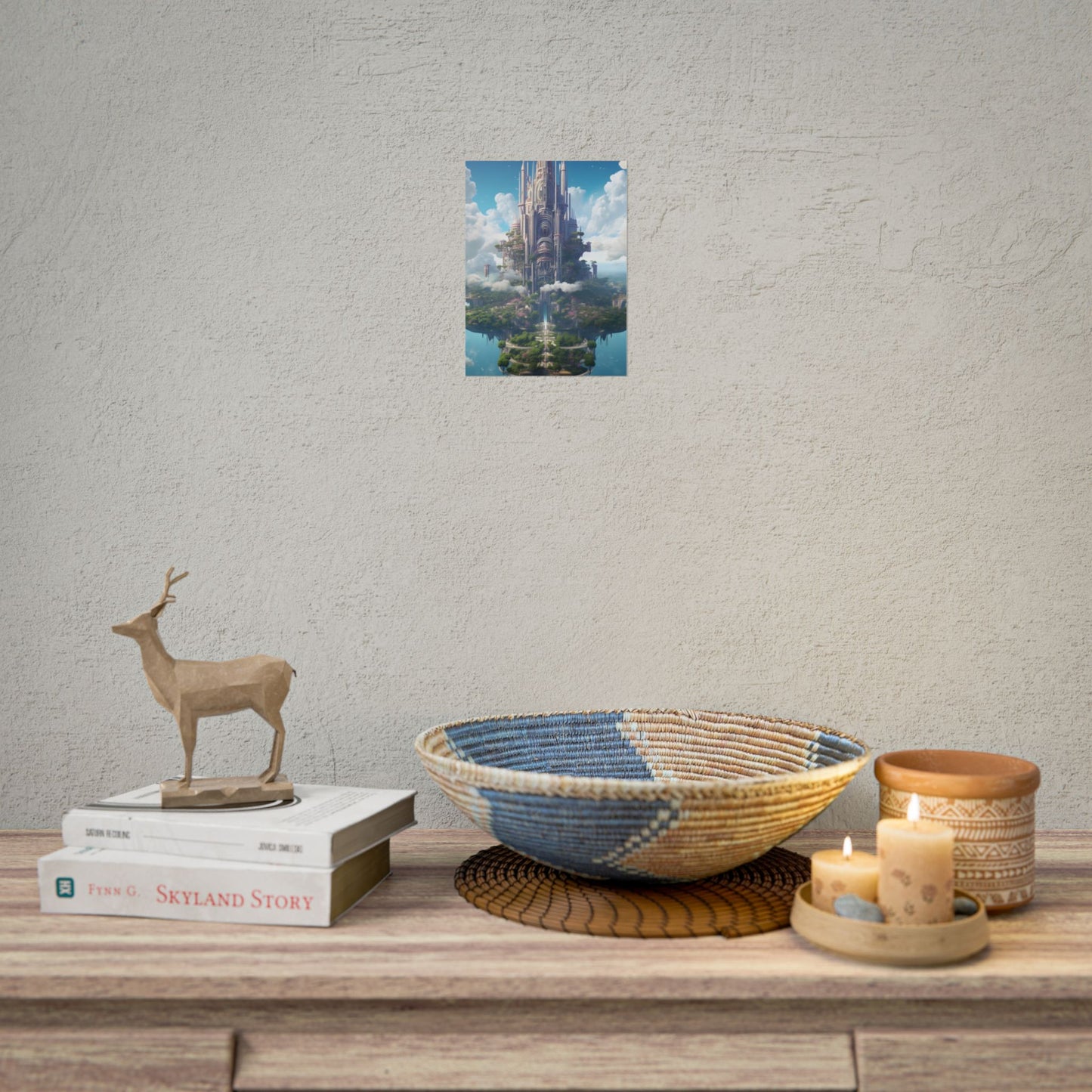 Floating City Dreamscape: Urban Harmony - Poster