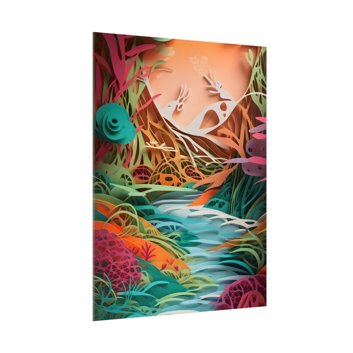 American Realism: Rolling Hills and Winding Rivers - Poster