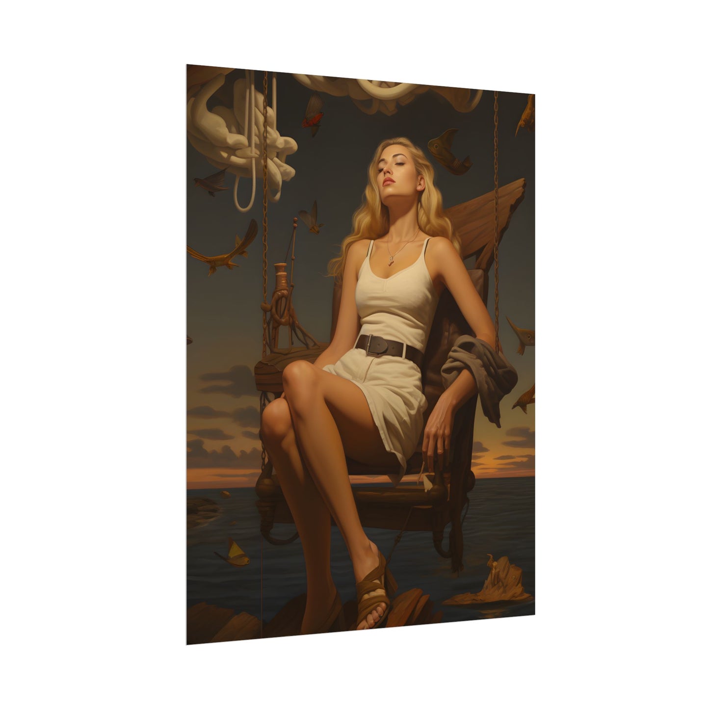 A Gentle Grip: Close-Up Photography Art - Poster