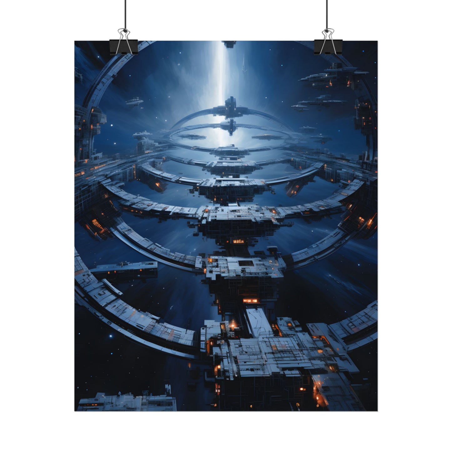 Aetherial Space Station: Massive Orbital Habitat - Poster