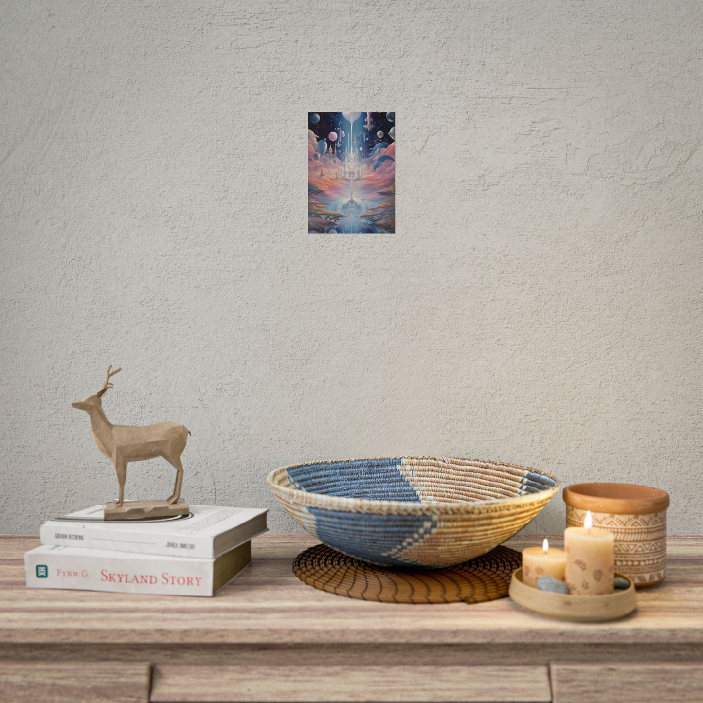 Celestial Art Gallery: Unique Morning Abstract Artworks - Poster