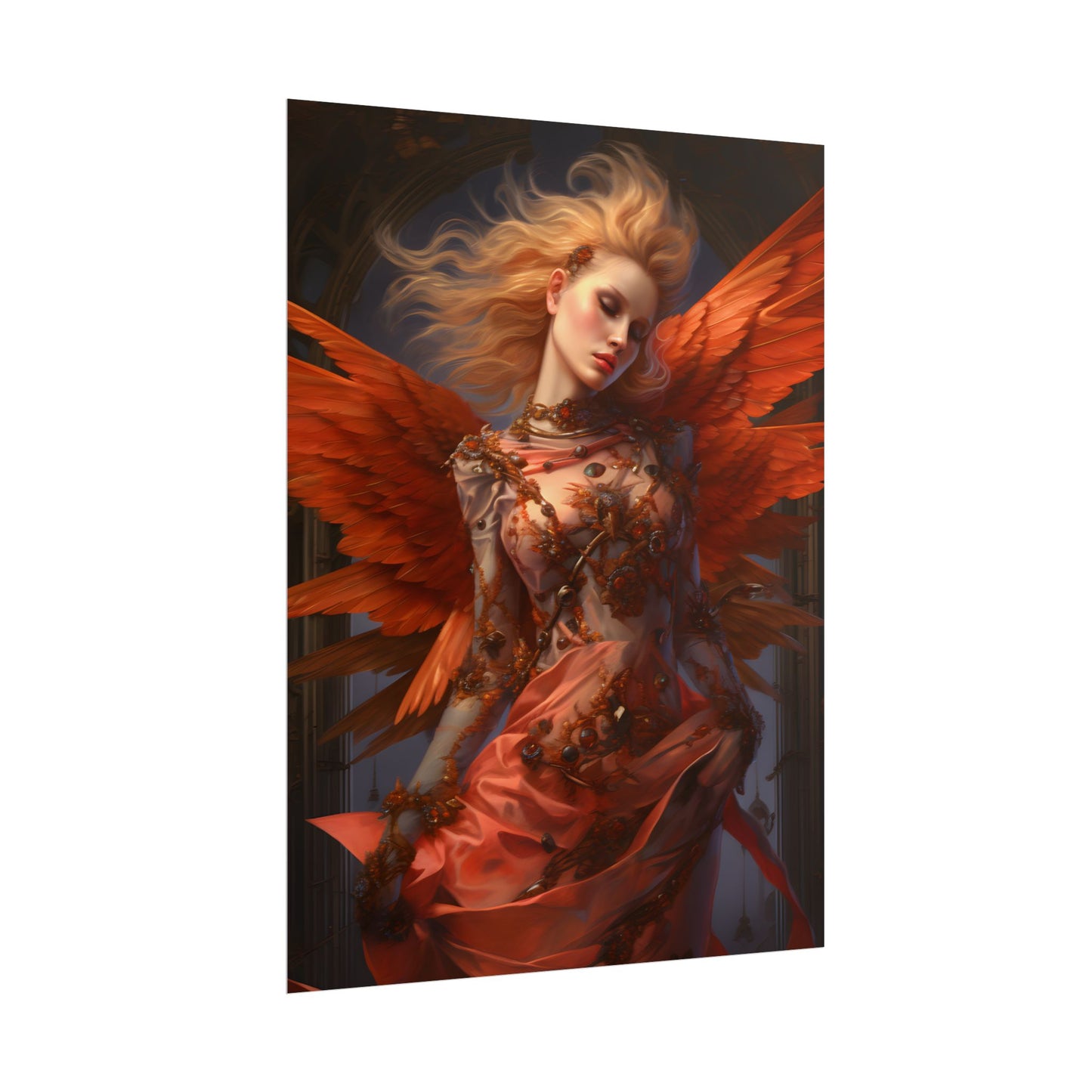 The Guardian: Muscular Protector Statue in Armor - Poster