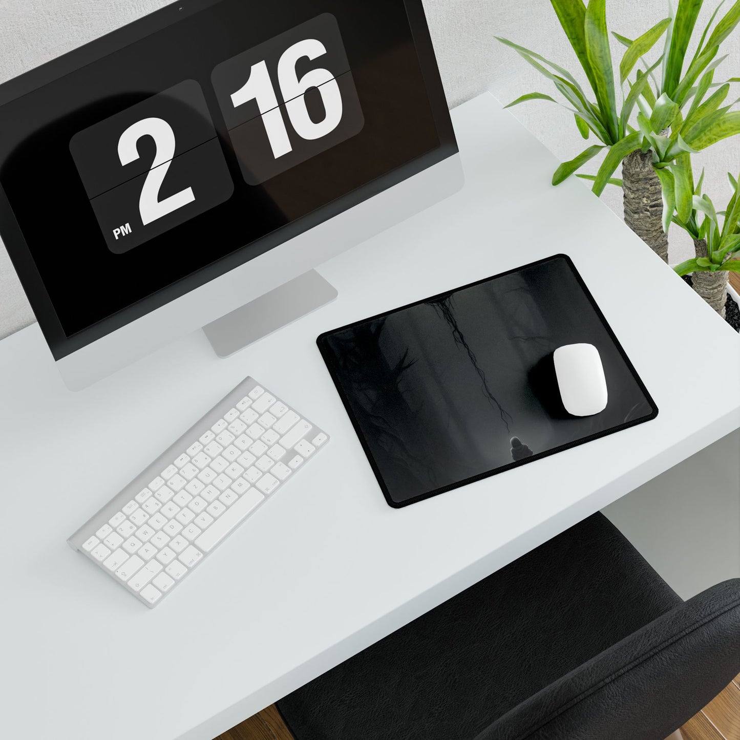 Youthful Moment: A Young Man in Nature's Outdoors - Desk Mat