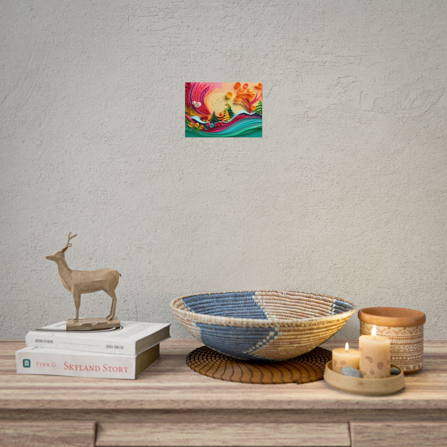 Paper Quilling Art: Creative Craftsmanship in Action - Poster