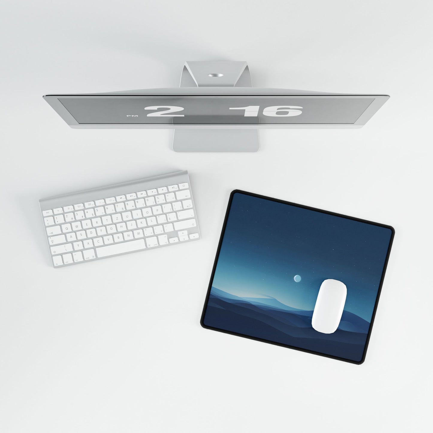 Minimalist Night Sky: Stars and Constellations Art - Desk Mat