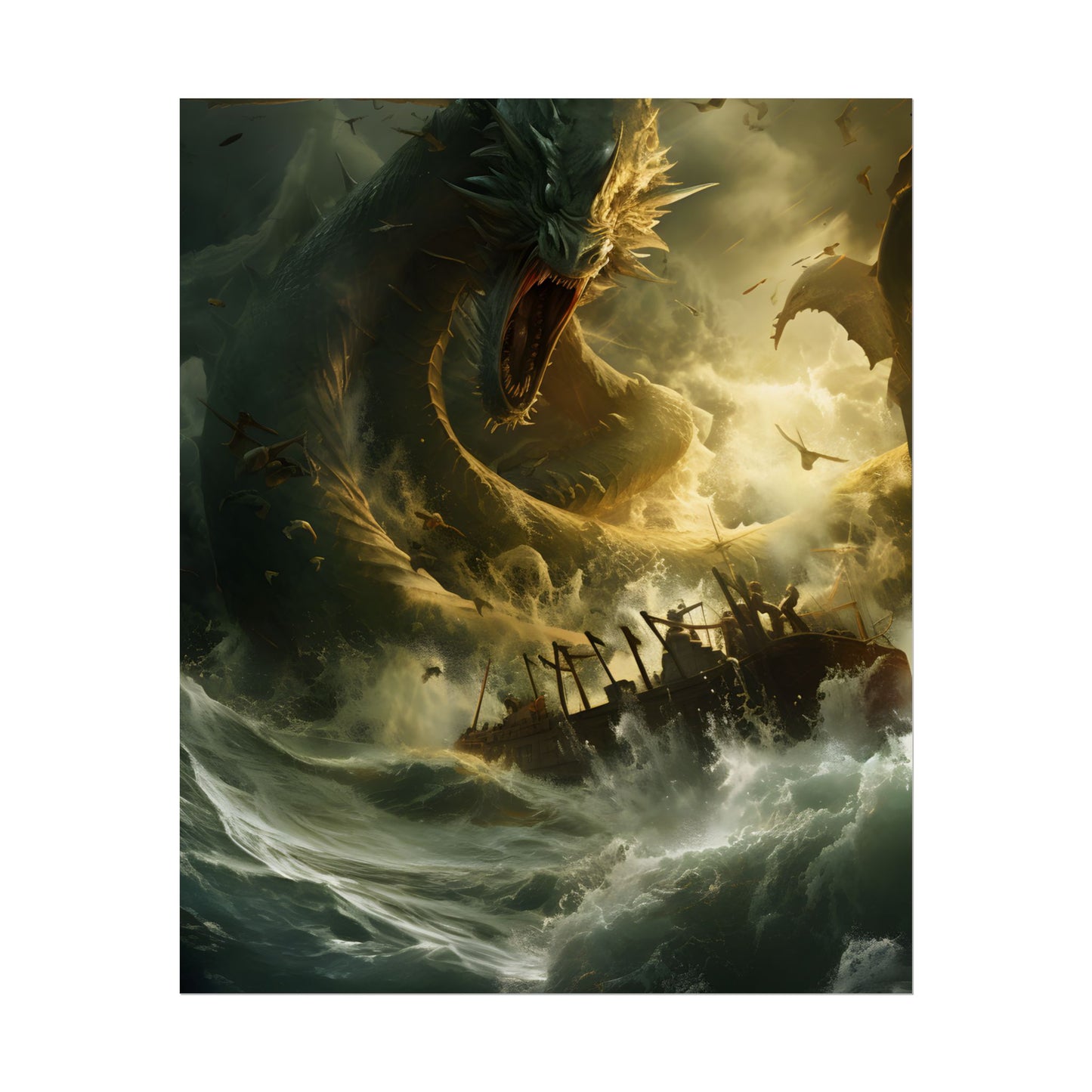 Ancient Mythical Sea Monsters: Fearsome Creatures of Legend - Poster