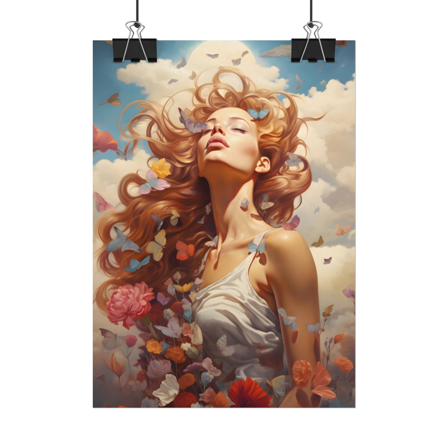 Vibrant Outdoor Cafe: Relaxed Atmosphere Artwork - Poster