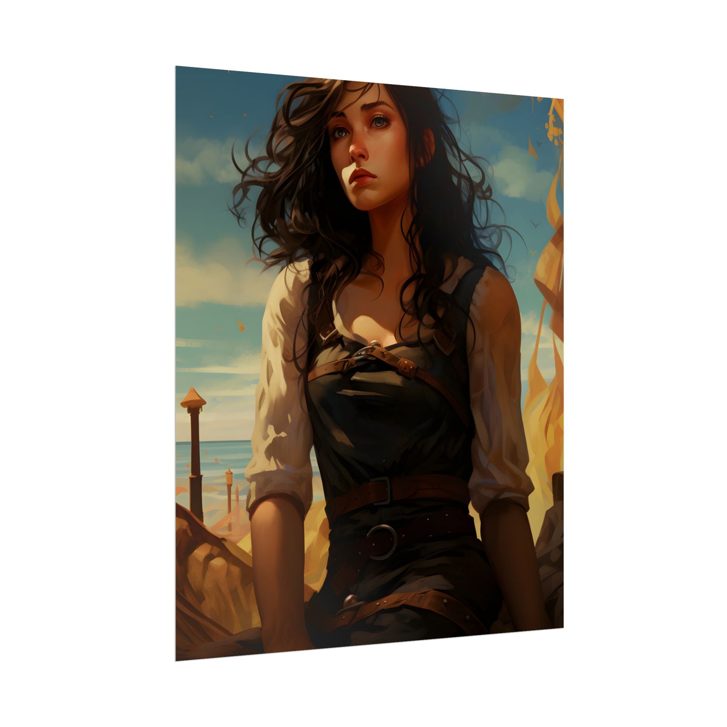Casual Outdoor Moment: Person in Natural Setting - Poster
