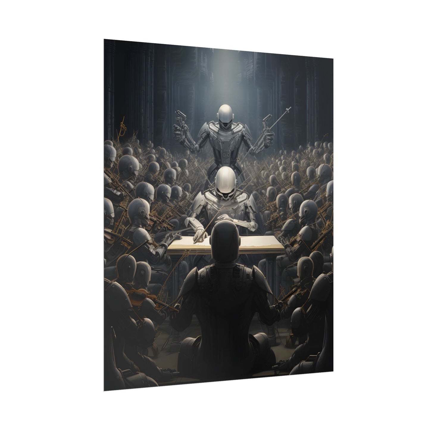 Robot Symphony: Sentient Robots in Musical Harmony - Poster