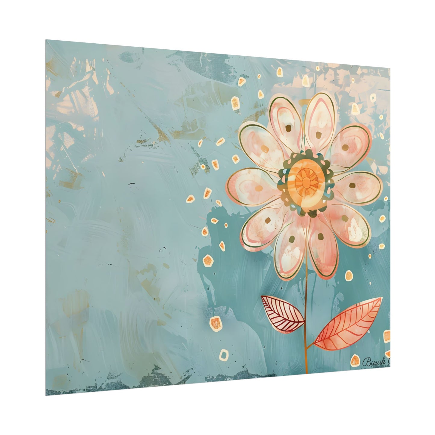 Whimsical Growth Mindset Flower: Blooming Art - Poster
