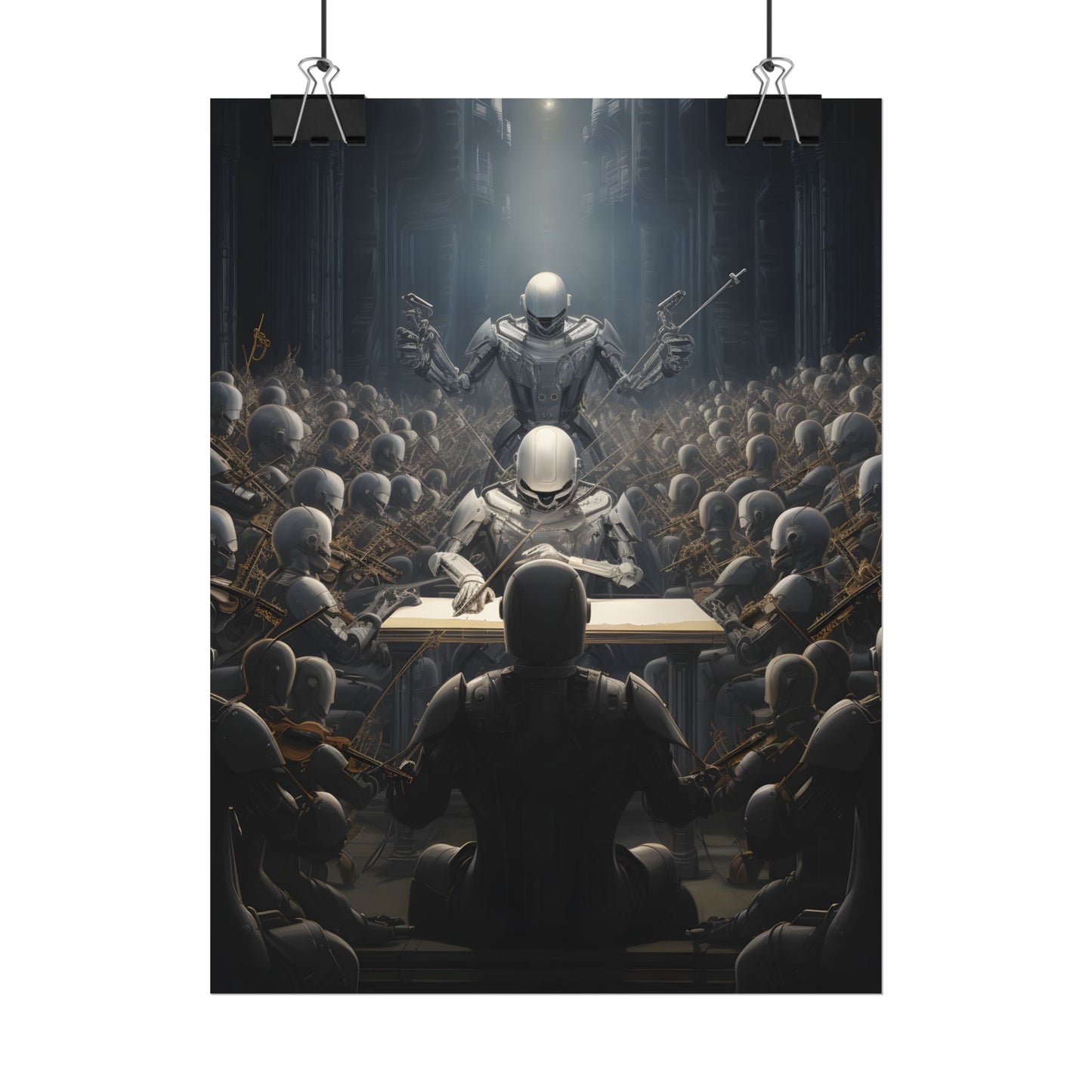 Robot Symphony: Sentient Robots in Musical Harmony - Poster