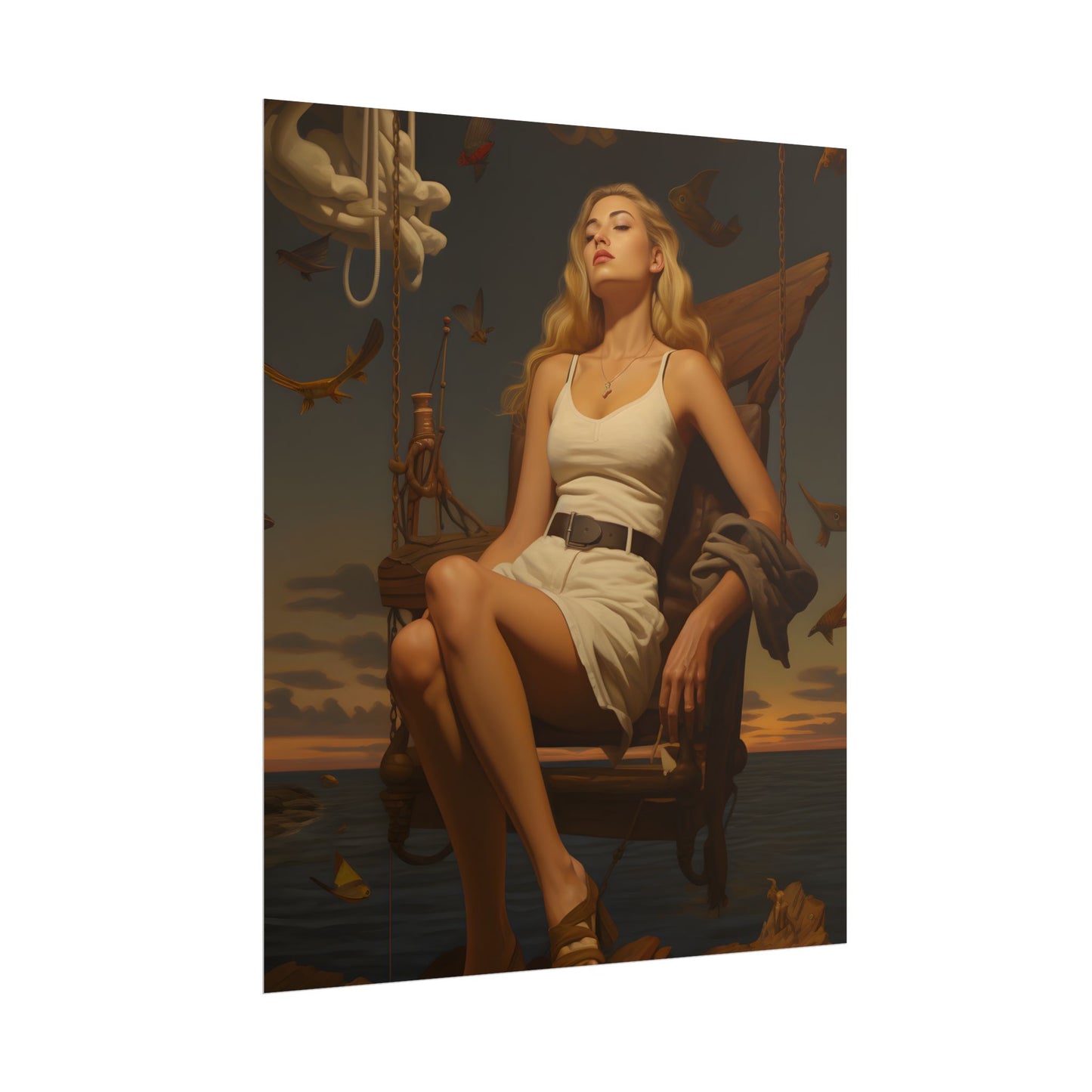 A Gentle Grip: Close-Up Photography Art - Poster